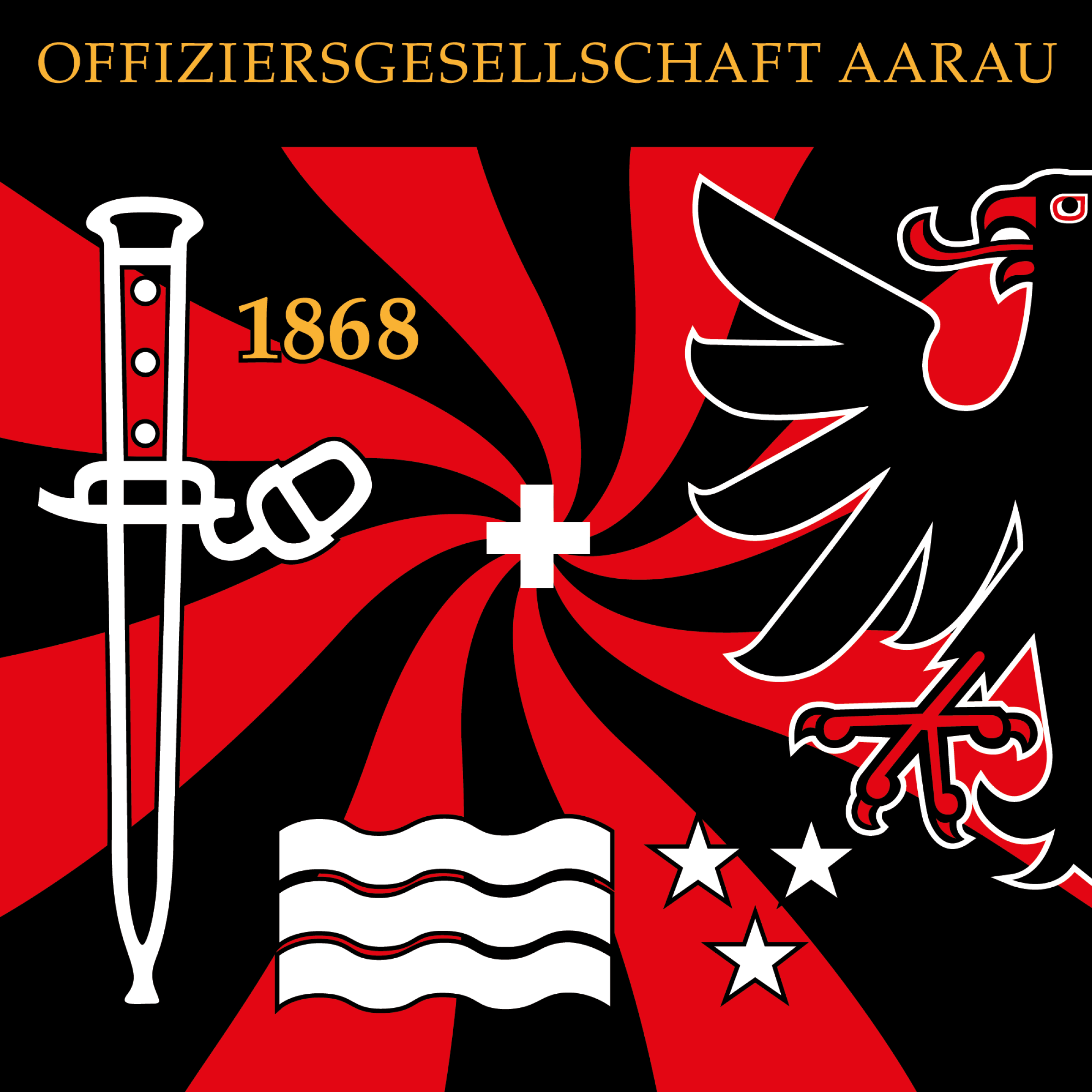 Die Standarte der Offiziersgesellschaft Aarau