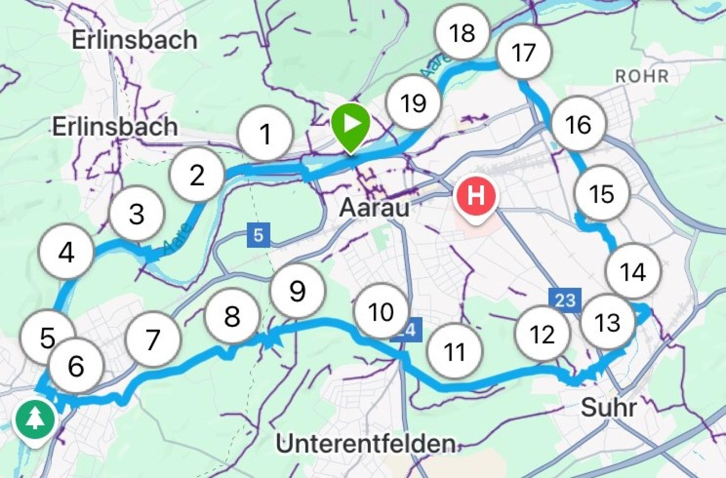Marschroute OGA Marsch 2025