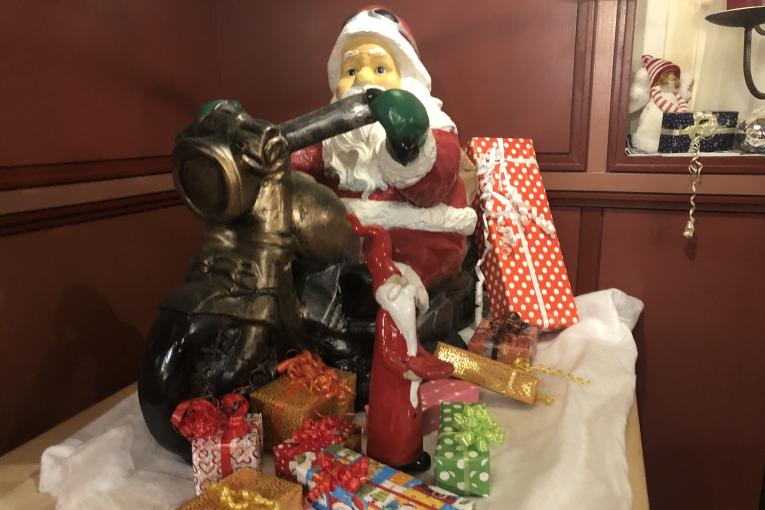 Chlaushock 2021: Chlaus on Bike